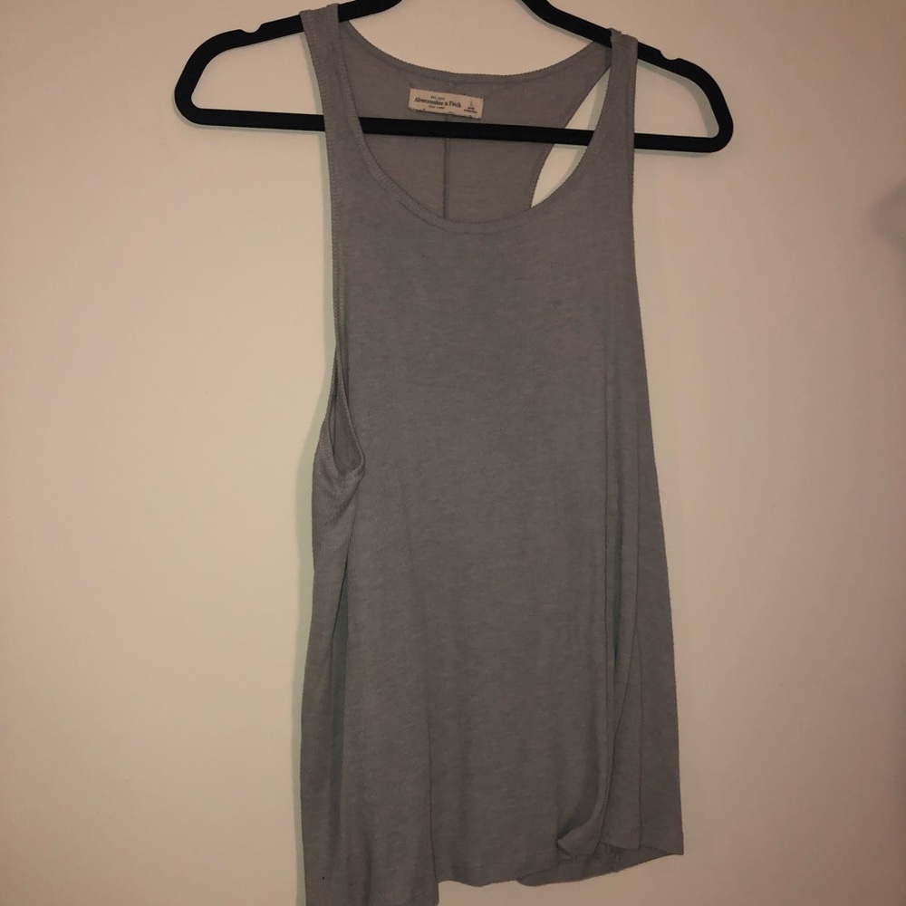 Flowy Heather Grey Tank Top